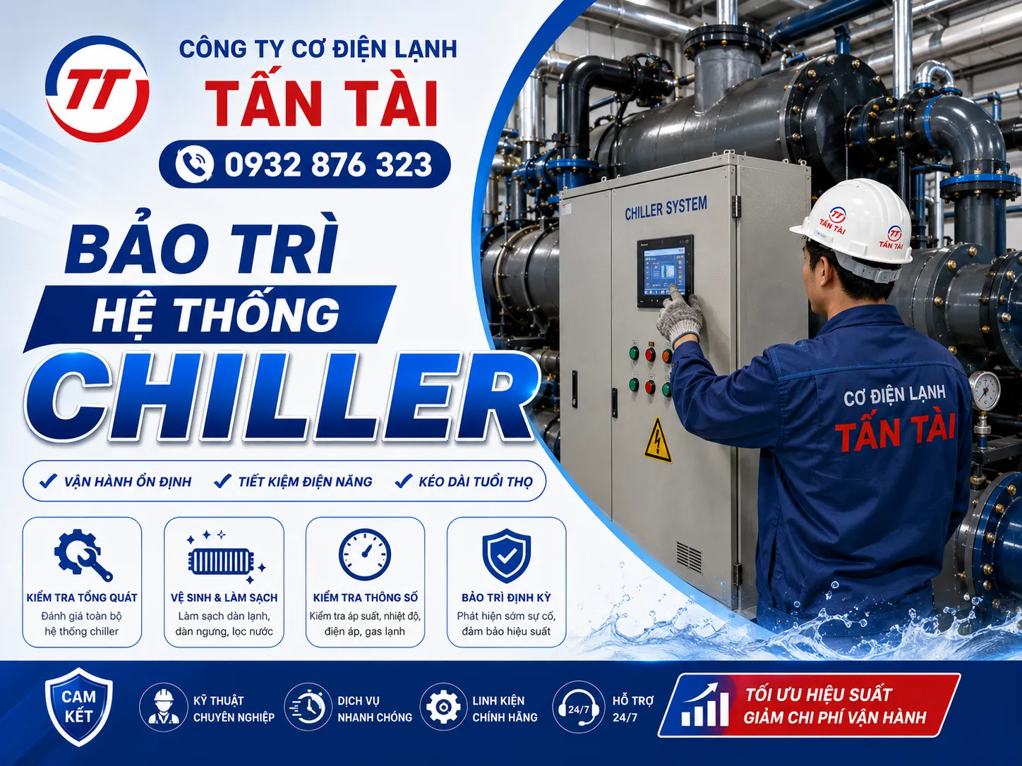 bảo trì hệ thống chiller