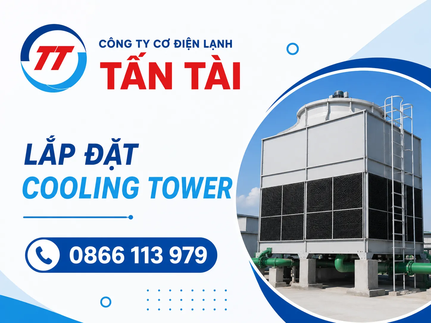 lắp đặt cooling tower