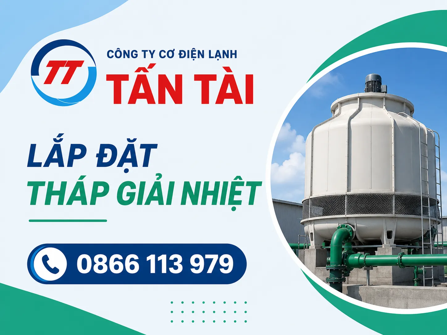lắp đặt tháp giải nhiệt
