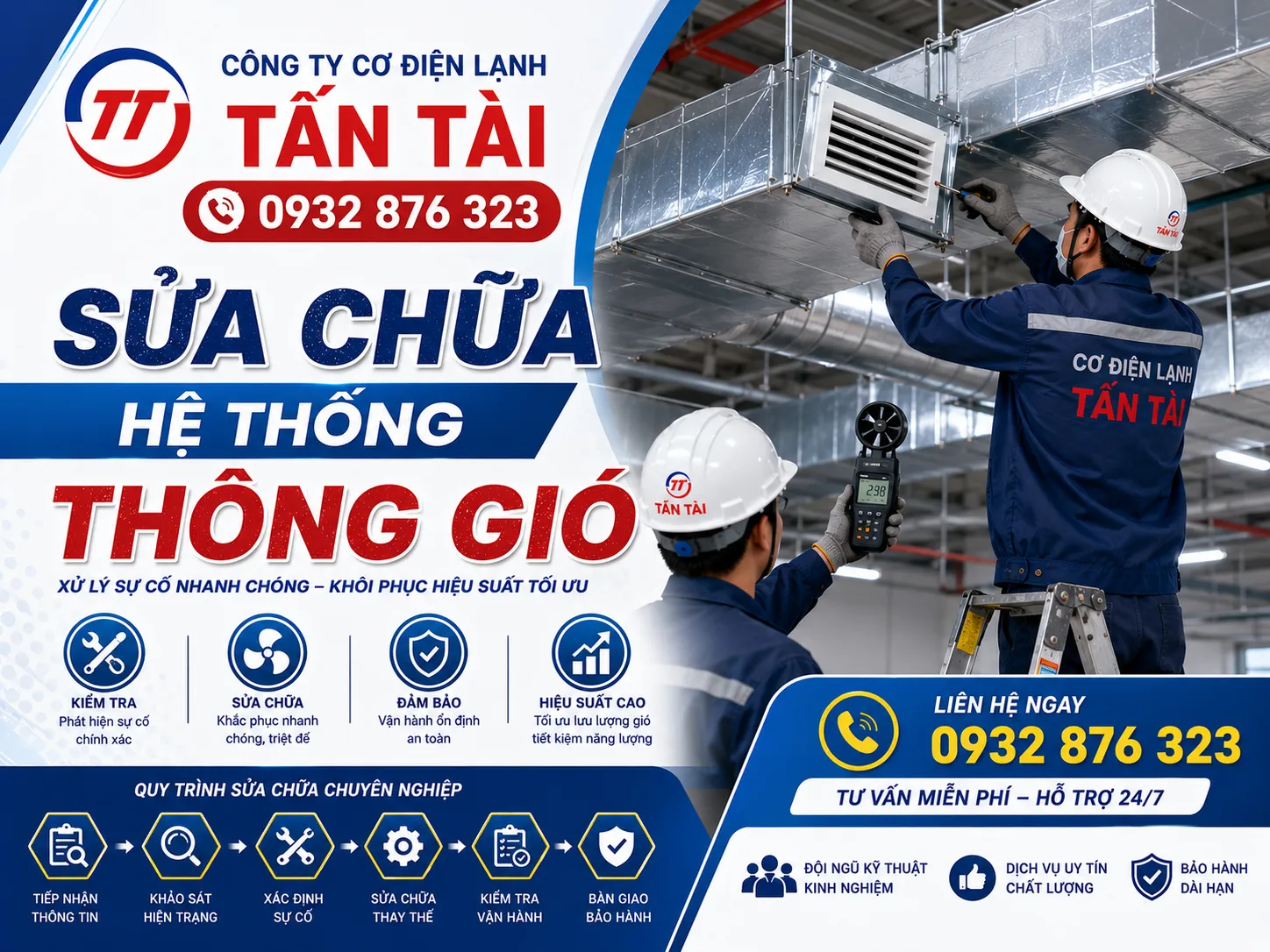 sửa chữa hệ thống thông gió