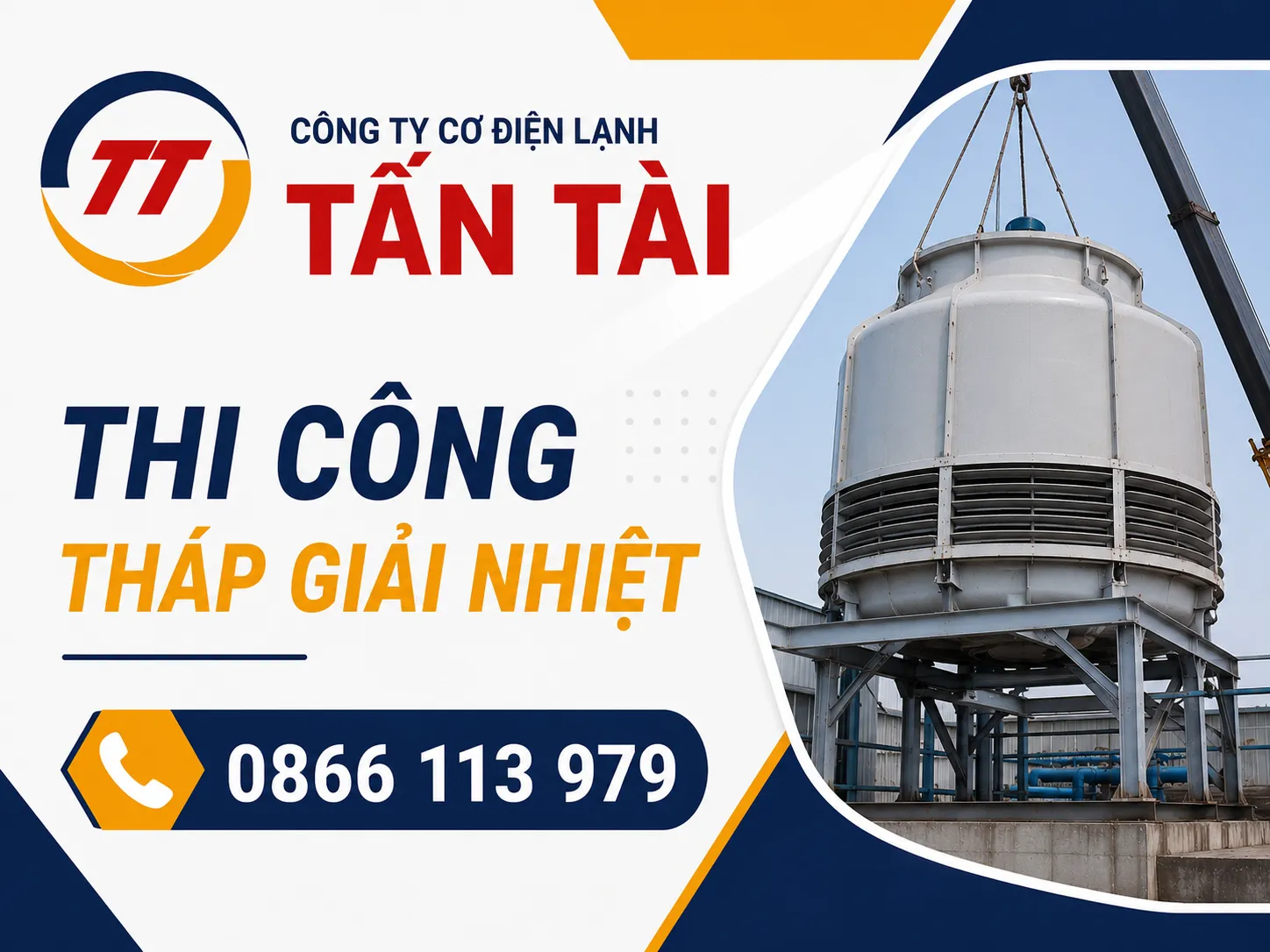 thi công tháp giải nhiệt